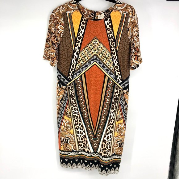 Chico's patterned bold sheath dress Small 0.5 / 6 - Picture 1 of 8